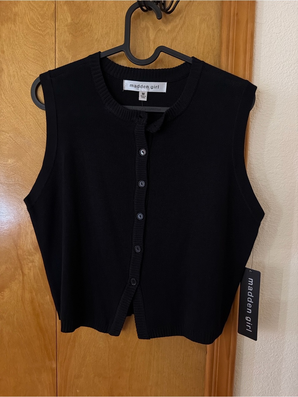 Madden Girl Black button up top